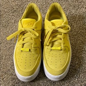 Nike Air Force 1 Sage Low Yellow/White womens